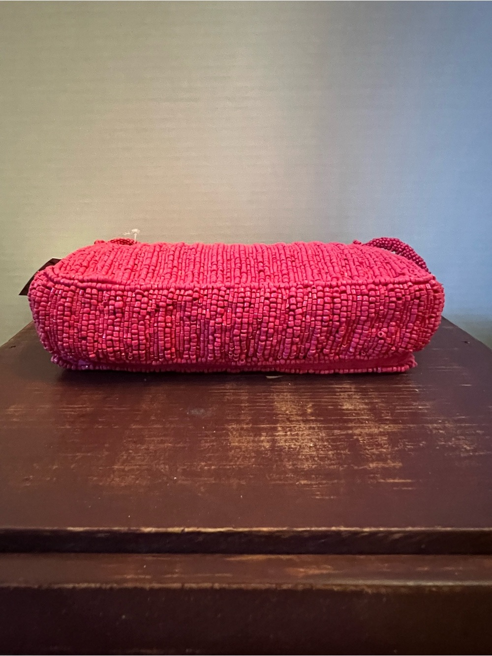 Beaded Pink Chain-Link Crossbody Bag - Picture 5 of 8